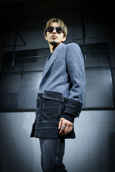 【SUBLATIONS】 <br>DENIM DOCKING<br>TAILORED JACKET .10<br>-Amanojak. Limited-