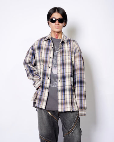【Maison MIHARA YASUHIRO】<br>VINTAGE LIKE CHECK SHIRT