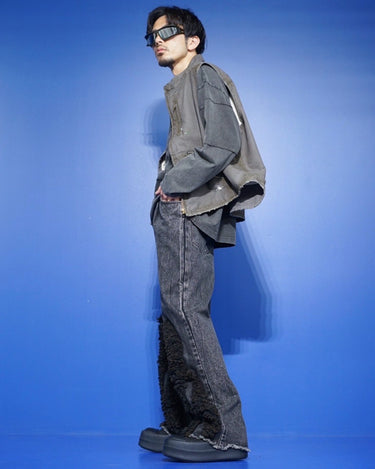 【SONG FOR THE MUTE】<br>BOYFRIEND JEANS -ACID WASH DENIM-