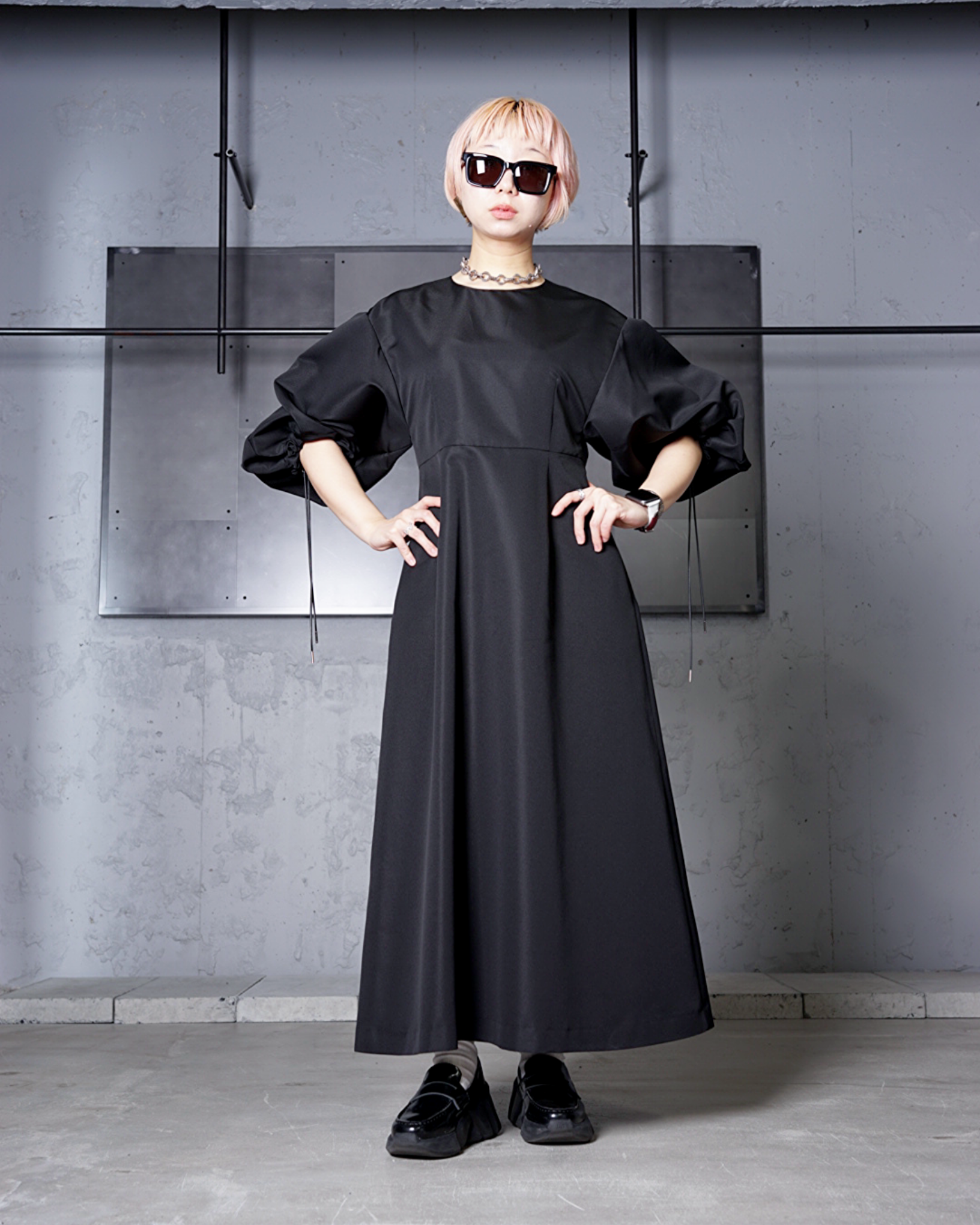 YOHEI OHNO】BALLON SLEEVE DRESS – Amanojak.