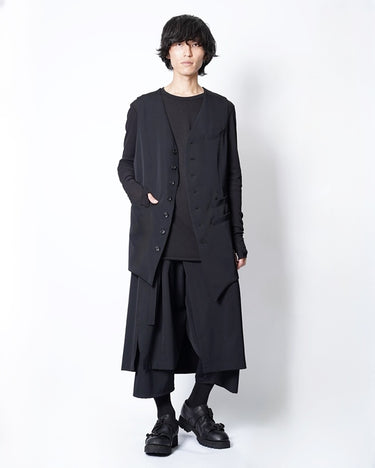 [Yohji Yamamoto POUR HOMME]<br>ASYMMETRY LENGTH VEST