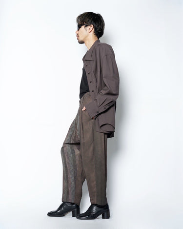 [Ziggy chen]<br>Leated<br>Drop-Crotched<br>Trousers
