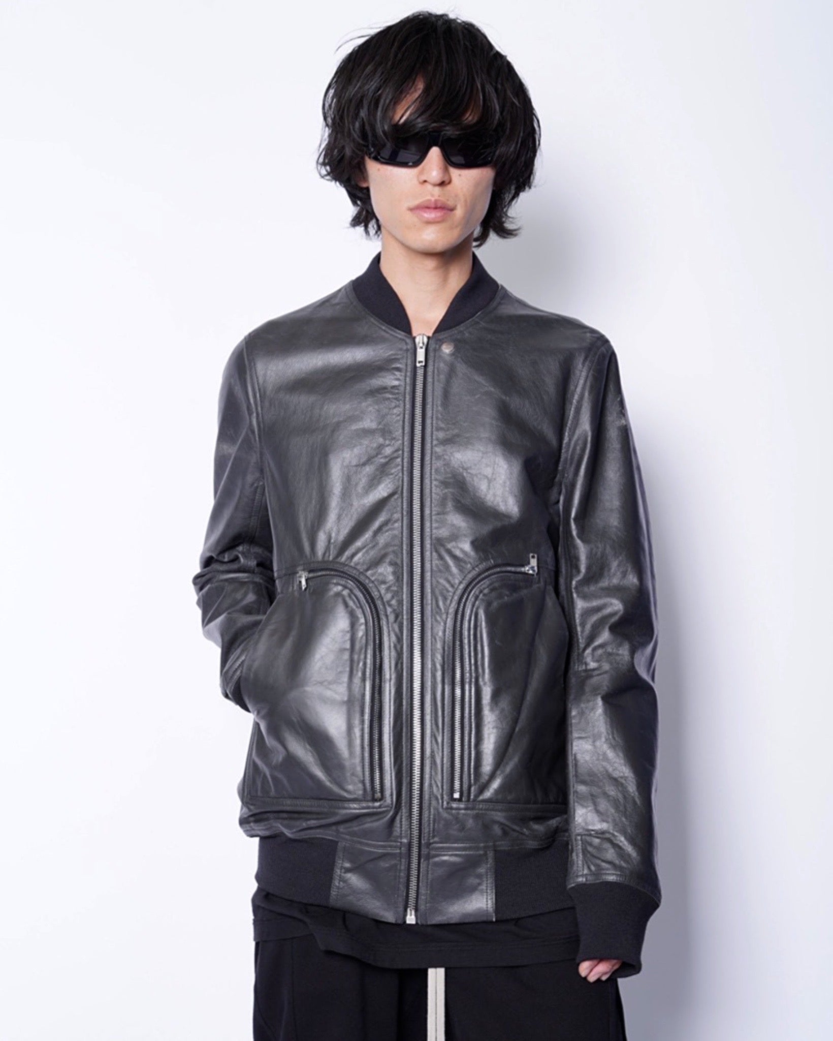 値段交渉可　リックオウエンス　極美品　レザージャケット　ユリウス　drkshdw RICK OWENS(リックオウエンス)- BAUHAUS FLGHIT -LTP- -Amanojak.