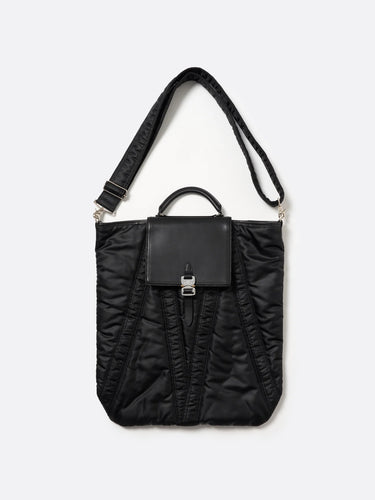 イベント期間限定アイテム<br>(3月7日～3月15日まで)<br> 【SUBLATIONS】 LEATHER FLAP HELMET BAG .12【BLACK】
