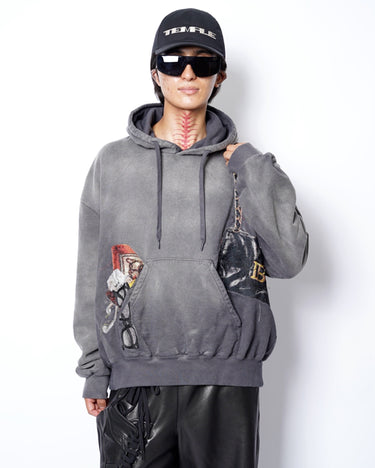 7.11(sat) 10:00 Launch<br>【doublet】<br>TROMPE L'OEIL EMBROIDERY HOODIE