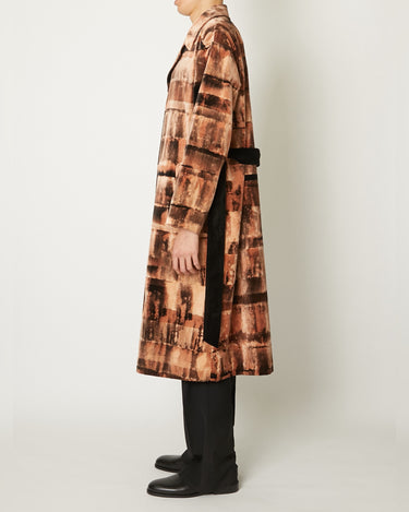 26AW予約受付中<br>【TAAKK】<br>HAND-BLEACHED VELVET COAT