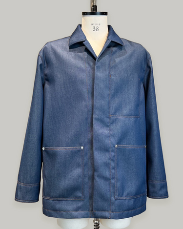 26AW予約受付中<br>【OVERCOAT】<br>Wool Denim Coverall