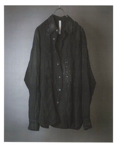 受注生産アイテム<br>期間限定受注受付中(7月31日～8月2日まで)<br>【kiminori morishita】<br>Bandana Hand-Embroidered Khadi Shirt