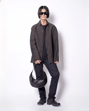 【m.a+】<br>medium banana bag w/silver cross handle
