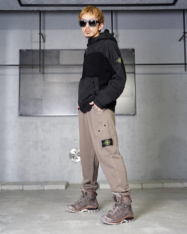 【STONE ISLAND】 <br>ORGANIC COTTON CARGO RIB PANTS