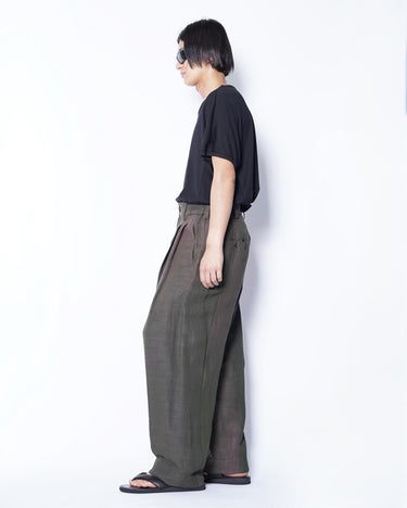 [ZIGGY CHEN]<br>DROP CROTCH WIDE LEG TROUSERS