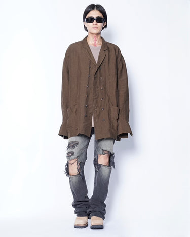 [ZIGGY CHEN]<br>DOUBLE BREASTED SHIRT JACKET