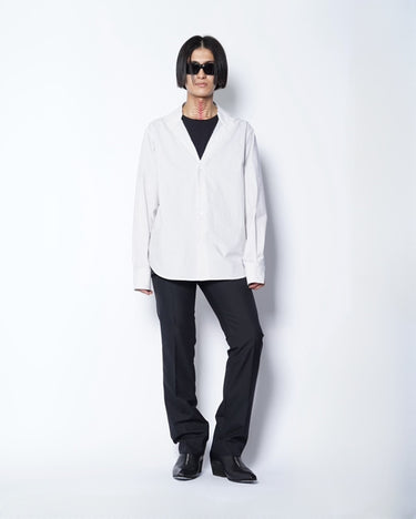 【MM6】<br>TROMPE L’OEIL STRIPE SHIRTS (UNISEX)