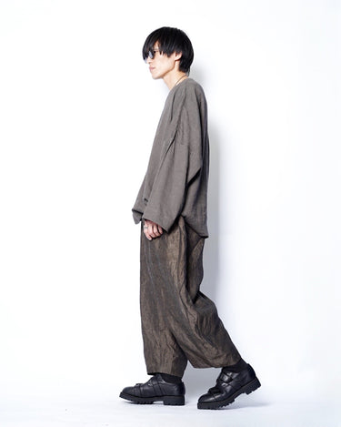 【AVIVA JIFEI XUE】<br>Amanojak. EDITION<br>COCOON PANTS (W/CERAMIC BUTTON)
