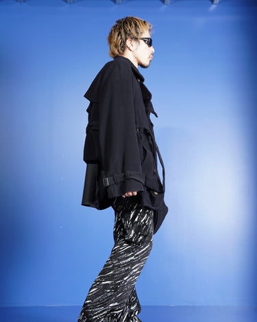 【MARINA YEE】<br>"MY Imper" U turn<br>FOLD TRENCH COAT<br>-WOOL&CASHMERE-
