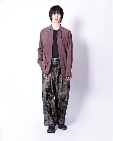【ZIGGY CHEN】<br>DIGITAL PRINT VELVET TROUSERS