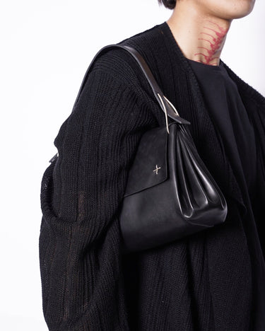 【m.a+】<br>small accordion baguette hand bag