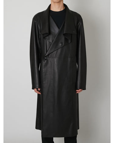 27SS予約受付中<br>【TAAKK】<br>Unlined Sheep Leather Coat