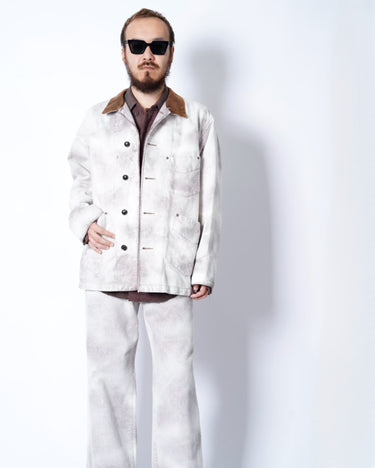 【ANTHEM A】<br>HAND VINAGE DYED SPARKLE DENIM JACKET