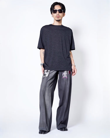【BATONER】<br>WOOL CREW NECK T-SHIRT