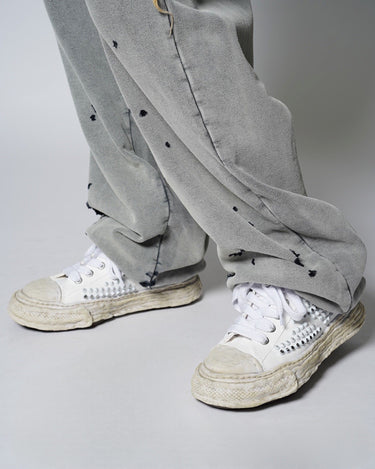 【Maison MIHARA YASUHIRO】<br>PETERSON 23/original sole studded paint canvas Low -Top sneaker