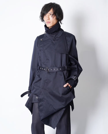 [MARINA YEE]<br>"My IMPER" U Sit (on it)<br>Fold Trunk Coat<br>-Cotton Gabardine-