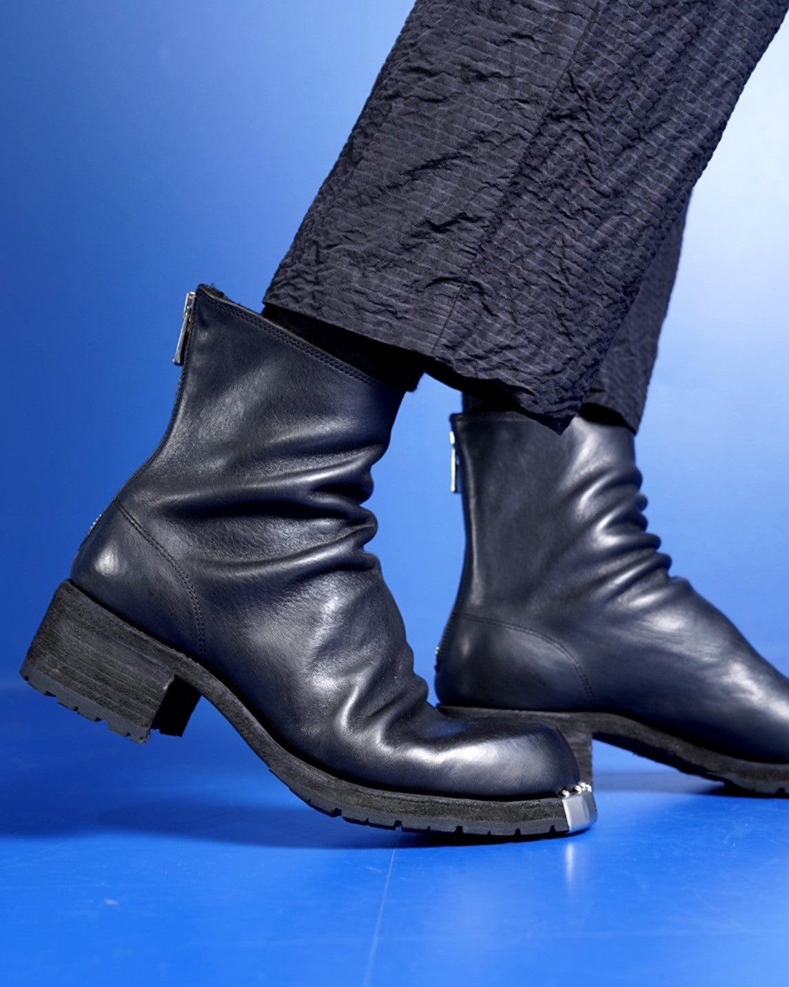 39 ファッション GUIDI グイディ Back Zip Boots バックジップブーツ 44