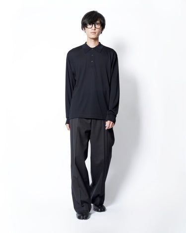 新入荷<br>【BATONER】<br>WOOL POLO LONG SLEEVE T-SHIRT