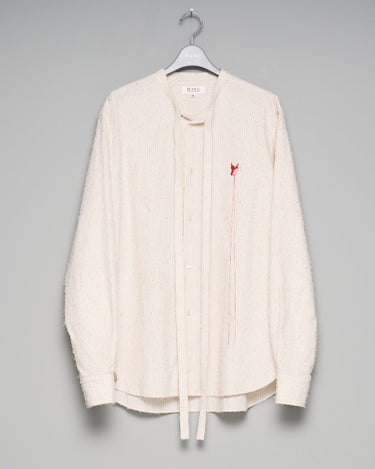 3.20(fri) 0:00 Launch<br>【MASU】<br>SHAGGY STRIPE BOW TIE SHIRT