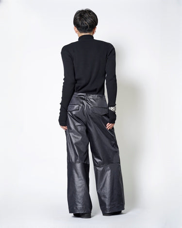 【08sircus】<br>Wax vintage wide pants (UNISEX)