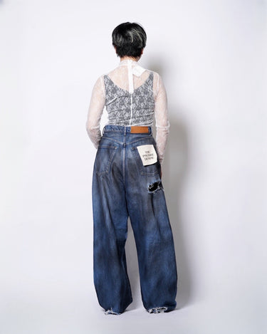 【VIVIANO】<br>GOSSAMER LACE MAILLOT TOP