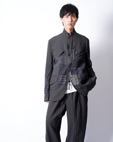 9.4(fri) 0:00 Launch<br>【JUNYA WATANABE MAN】<br>SHRUNK PATCHWORK TAILORED JACKET
