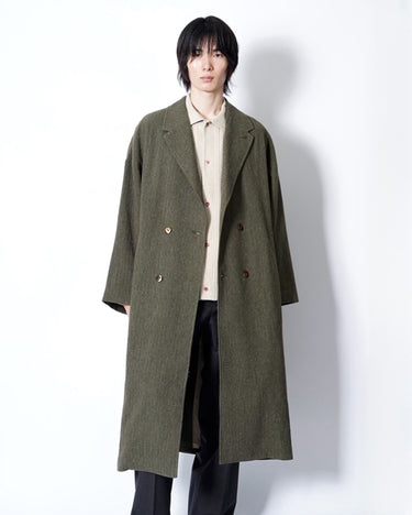 【AVIVA JIFEI XUE】<br>BOXY SHIRT (W/CERAMIC BUTTON) -HEMP/SILK FABRIC-