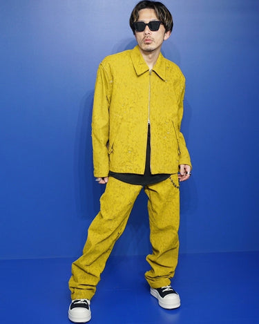 【SONG FOR THE MUTE】<br>LONG WORK PANT<br>-BULLET HOLE DENIM-