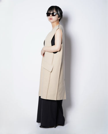 【MM6】<br>ウールカシミヤ<br>ヴァルーズドレス