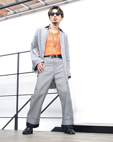 【MARINA YEE】<br>"M.Y. SHIRT1"<br>Oversized shirt -COTTON-