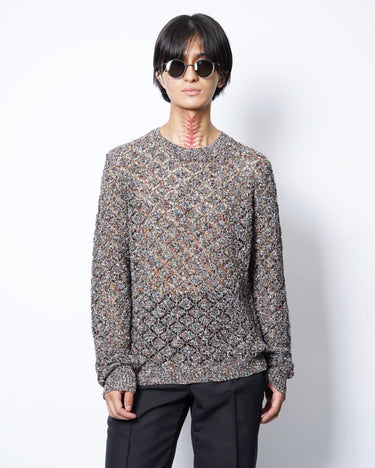 【TAAKK】<br>MIX COLOR KNIT MULTI-COLORED SWEATER