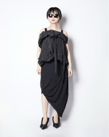 【TOGA ARCHIVES】<br>TAFFETA BUSTIER<br>MINI DRESS