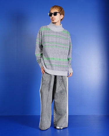 【walenode】<br>18.5 MICRON WOOL TURTLENECK SWEATER