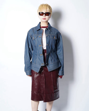 【ENSW】<br>SCULPTURE DENIM JACKET