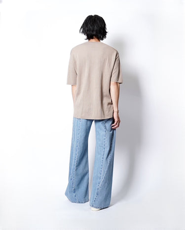 【BATONER】<br>32G CHOMA SMOOTH<br>KNIT TEE