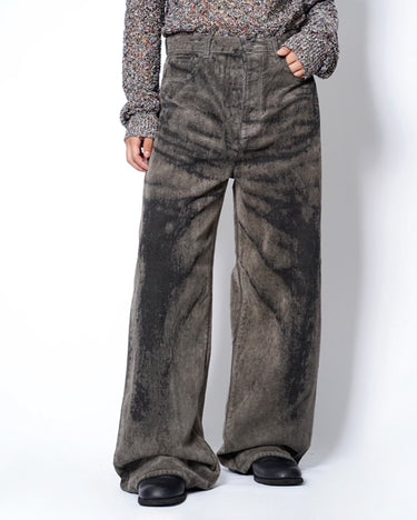【TAAKK】<br>MOLE DENIM WIDE PANTS