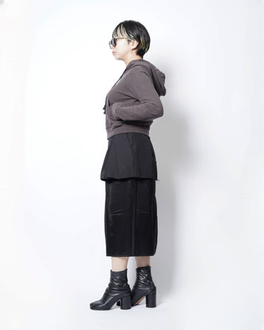 【INSCRIRE】<br>Cotton Linen Hoodie Tight Fit