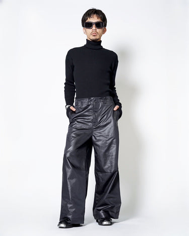 【08sircus】<br>Wax vintage wide pants (UNISEX)