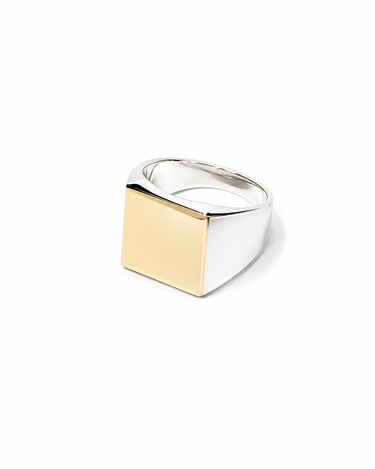 【GARDEN OF EDEN】<br>スクウェアリング -LARGE- SILVER/9K GOLD
