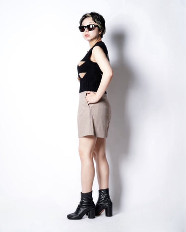 【MAXMARA】<br>"JESSICA"<br>MELANGE PIQUE<br>SHORT PANTS
