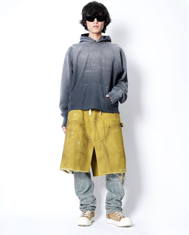 【KAMIYA】<br>BORO Duck Wrap Skirt