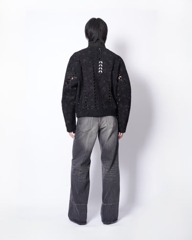 8.28(fri) 0:00 Launch<br>【MASU】<br>IVY HOLE LEATHER FLIGHT JACKET