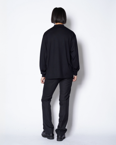 26AW予約受付中<br>【BATONER】<br>WOOL POLO LONG SLEEVE T-SHIRT