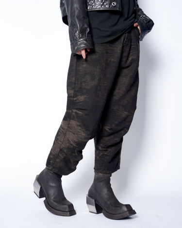 【POLLACKI】<br>No.39 HAND DYED REVERSE HORSE LEATHER METAL HEEL BOOTS